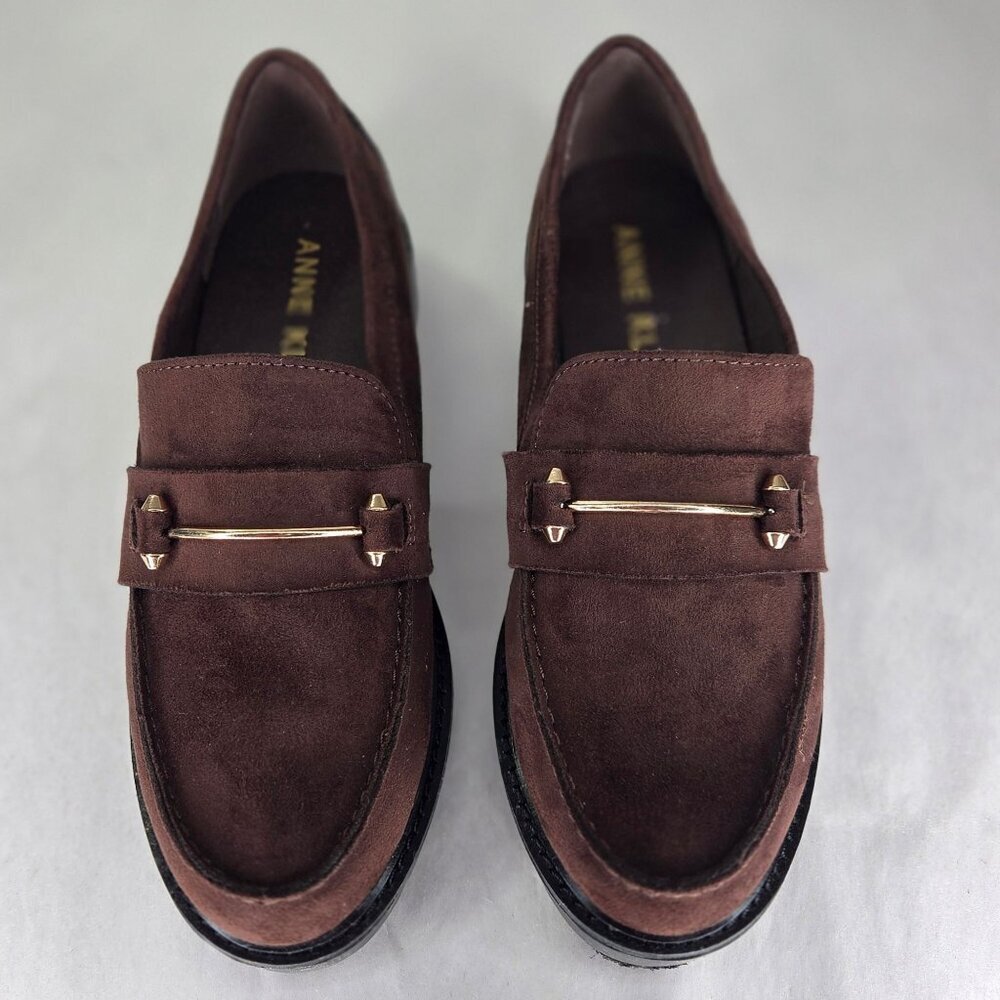Anne Klein Women's Emme Lug Sole Loafers - Brown